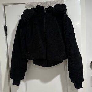 Women's Black Fleece Jacket
